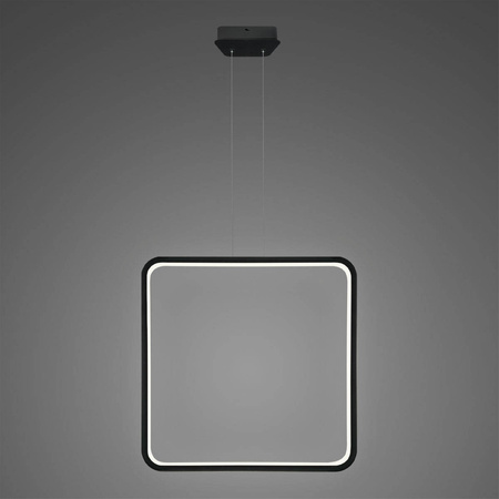 Lampa wisząca Ledowe Kwadraty No. 1 X Φ80 in 3k czarna  ściemnialna Altavola Design (LA079/X_80_in_3k_black_dimm) - ALTAVOLA DESIGN