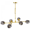 Lampa wisząca MODERN ORCHID-6 złoto szara 130 cm (ST-1232-6-GOLD) - Step into Design