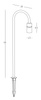 OUTDOOR SPIKE LIGHT LED 6W DARK BROWN (E279 Zambelis) - Zambelis