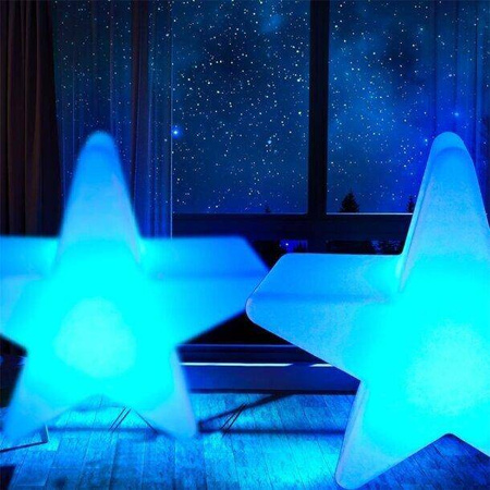 Lampa ogrodowa dekoracyjna gwiazda STAR XL LED RGBW 16 kolorów 120 cm (ES-CR014) - Step into Design