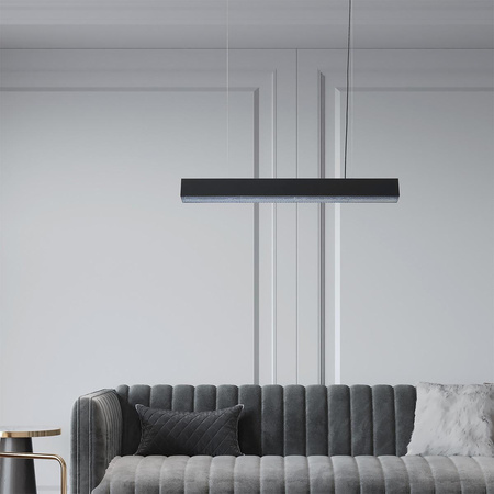 Lampa wisząca Mira M LED CCT Tuya czarna  (LP-1201/1P M BK Smart) - Light Prestige