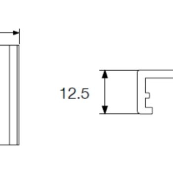 Klamra montażowa mocowanie szynoprzewodu (czarny) (8127) - Shilo