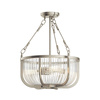 Lampa wisząca/ Półplafon Roux - 3 źródła światła -Szczotkowany nikiel (QN-ROUX3-BN) - Quintiesse