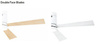CEILING FAN WHITE MAT MAPLE WOOD-WHITE 15W LED (19137 Zambelis) - Zambelis