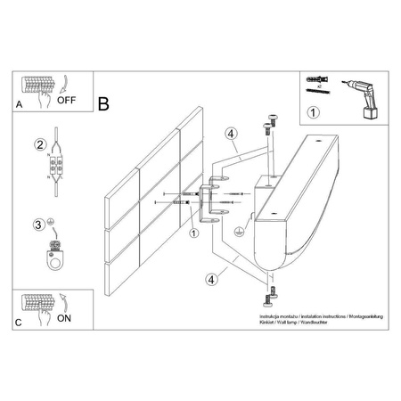 Kinkiet JORUN biały LED 3000K (TH.310) - Thoro Lighting