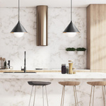 Lampa wisząca nad wyspę kuchenną Remyck Matowa czerń (ALM-REMYCK-P-BK) - Elstead Lighting