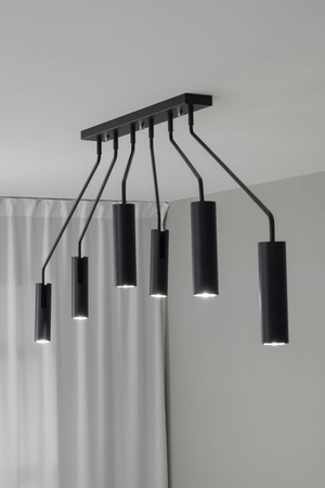 RAMUS Ceiling 6L Black (108508) Markslojd