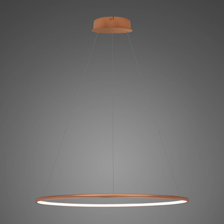 Lampa wisząca Ledowe Okręgi No.1 Φ60 cm in 3k miedziana ściemnialna Altavola Design (LA073/P_60_in_3k_copper_dimm) - ALTAVOLA DESIGN