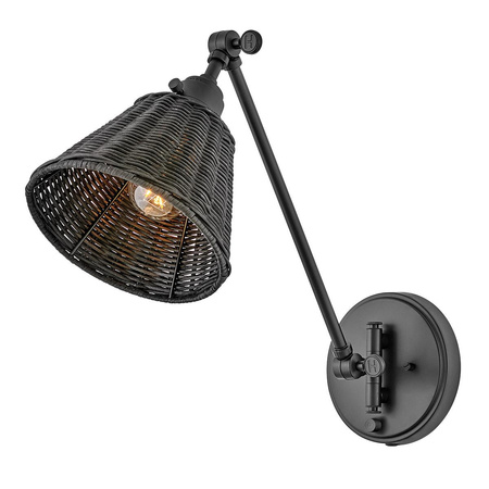 Kinkiet Arti - 1 źródło światła - Czarny (HK-ARTI-1W-BK-BR) - Elstead Lighting
