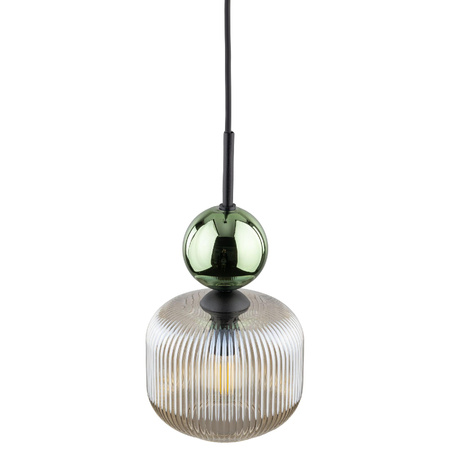 SOPHIA GREEN COGNAC LAMPA WISZĄCA 1XE14 (11144) - TK Lighting
