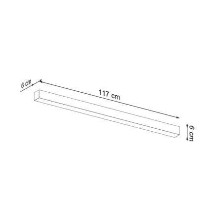 Kinkiet PINNE 117 biały 4000K (TH.074) - Thoro Lighting
