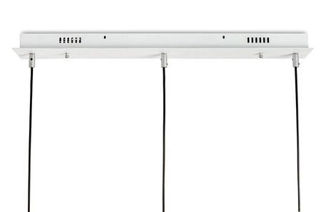 MOOSEE lampa wisząca CAPRI LINE 3 złota / biała - 180 LED, aluminium, szkło (MSE1501100546) - Moosee
