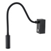 Czarny kinkiet do czytania Adjusta (WL0117-BK) - Yaskr