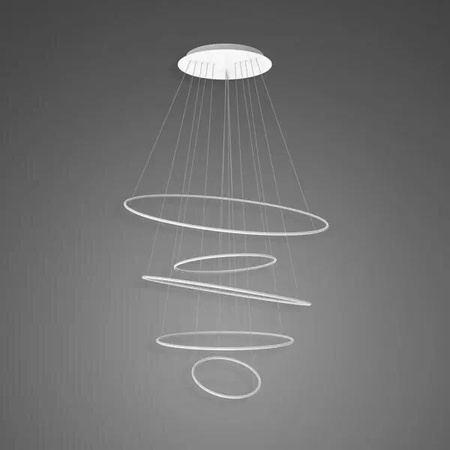 Lampa wisząca Ledowe Okręgi No.5 120cm 3k biała Dali (LA085/P_120_in_3k_white_Dali) - ALTAVOLA DESIGN