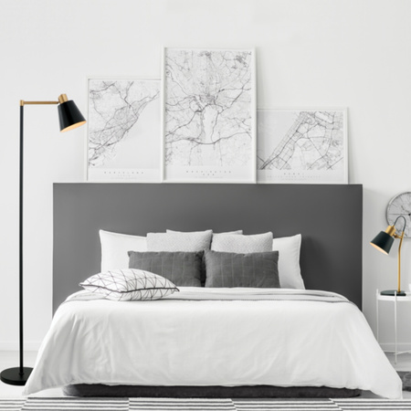 FLOOR LAMP E27 MAX 25W IRON BLACK -GOLD COLOR CLASS I ON OFF SWITCH (20216 Zambelis) - Zambelis