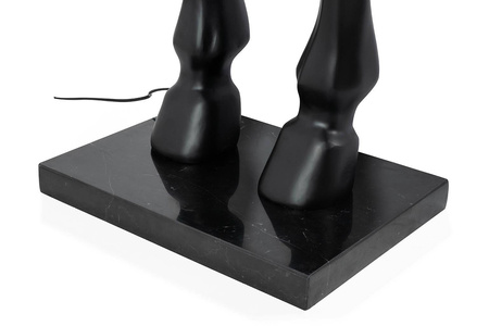 Lampa podłogowa KOŃ HORSE STAND M czarna - włókno szklane (JB001L) - King Home