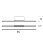 Kinkiet Listwa Led 60 kolor (67010) Ramko