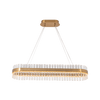 PENDANT LIGHT 72W 3000K STAINLESS STEEL-GLASS BRUSHED GOLD (22041 Zambelis) - Zambelis
