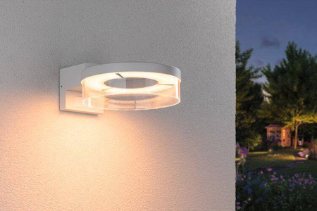 Oprawa elewacyjna CAPERA LED SH Zigbee12,5W 800lm 2200K-3000K czujnik ruchu i zmierzchu IP44 230V biały / aluminium (PL93114) - PAULMANN
