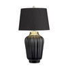 Lampa stołowa Bexley - 1 źródło światła - Czarna/ Polerowany nikiel (QN-BEXLEY-TL-BKPN) - Quintiesse