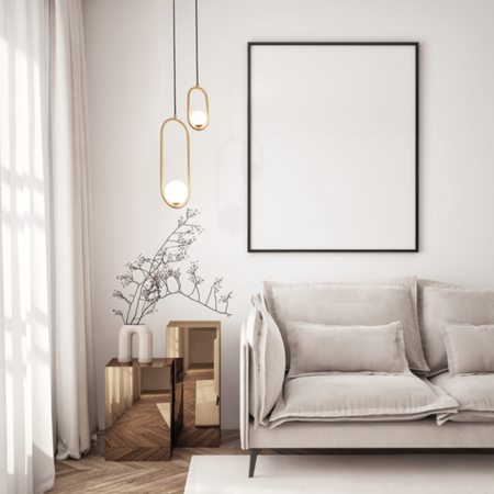 PENDANT LAMP G9 MAX 7W METAL GOLD (23135 Zambelis) - Zambelis