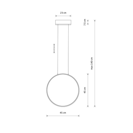 Lampa wisząca CIRCOLO LED S 4000k (10860) - Nowodvorski