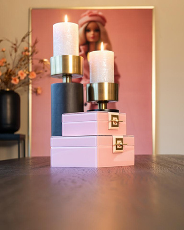 RICHMOND pojemnik na biżuterię BODINE S   różowy (-JB-0052) - Richmond Interiors