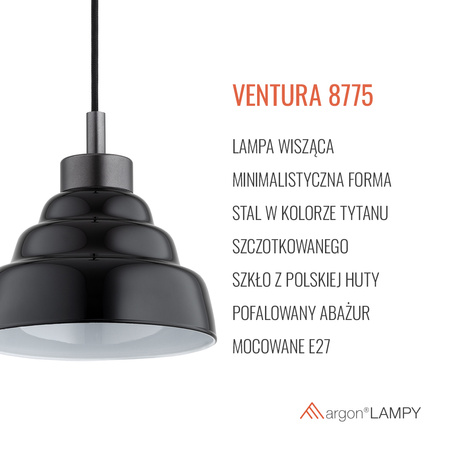 Pojedyncza lampa wisząca  VENTURA (8775) - Argon