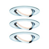 Zestaw Oprawa wbudowana Nova Coin LED 3-st ściemnianie ruchoma 3x6,5W 2700K 230V Chrom/Aluminium (PL93488) - PAULMANN