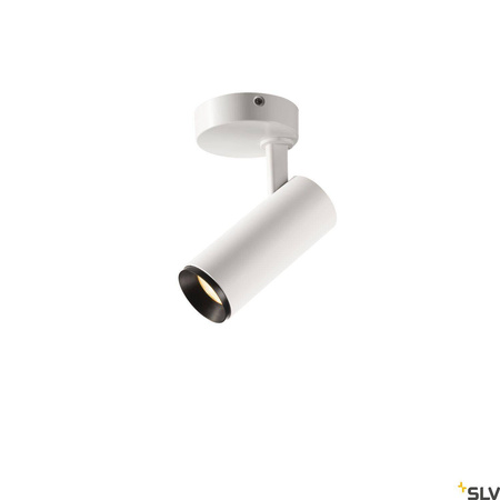 NUMINOS® SPOT DALI S, wewnętrzna oprawa sufitowa natynkowa LED, biała/czarna 2700 K 24° (1004390) - SLV