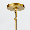 Żyrandol Marvele - 6 źródeł światła - Postarzany mosiądz (MARVELE6-AB-OPAL) - Elstead Lighting