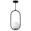 Lampa wisząca COSTA SOLO czarna 40 cm (DP0001A-400 black) - Step into Design