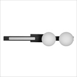 Kinkiet Magnet 13W+2xG9 3000/4000K Czarny (ML1138) - Milagro