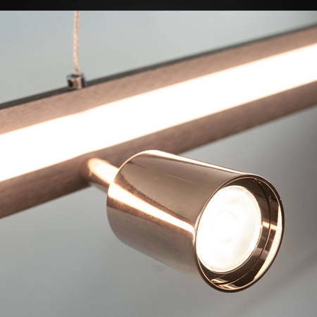 Ledowa lampa wisząca  Spectra No.4  Altavola Design  (LA114/P_92_2+1_grey_gold) - ALTAVOLA DESIGN