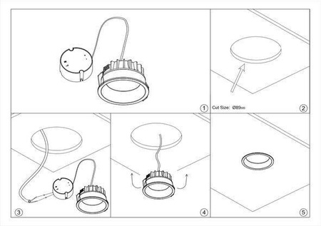Led Lampa SKY R S-9W Sand White 647lm IP44 3000K CRI 80 (03387W) - ZARlight