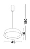 Lampa wisząca wewnętrzna CARACOLLO (LE44810) - Luces Exclusivas