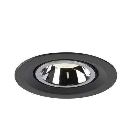 NUMINOS® GIMBLE M, oprawa sufitowa wpuszczana czarna/chromowana 3000 K 40° (1005944) - SLV
