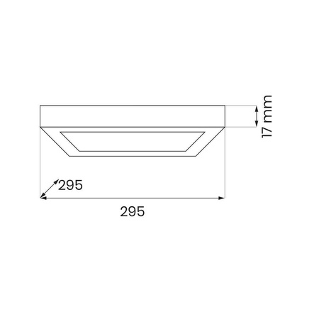 Plafon Evora Biały Square 24W 3CCT (ML1794) - Milagro