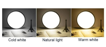 Plafon LED okrągły czarny 450*110mm 20W - trzy barwy, ściemnialny - Pilot (ABIGALI-MD1151-45-CY)