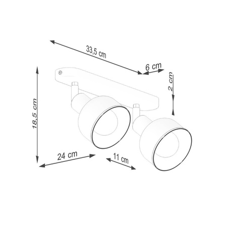 Plafon ELBA 2 biały (SL.1314) - Sollux Lighting