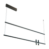 PENDANT LED LIGHT 2X7W + 20W 3000K MARBLE BLACK (23251 Zambelis) - Zambelis