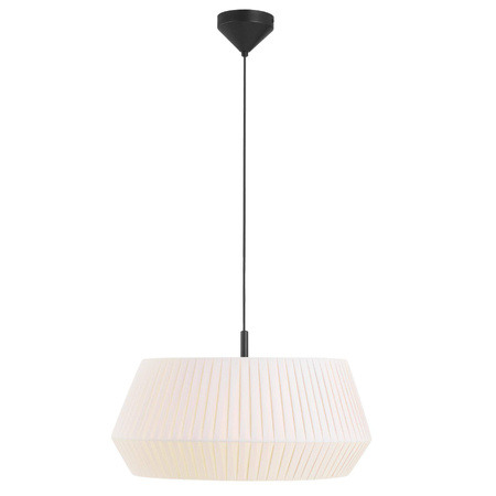 Lampa wisząca z bawełnianym abażurem DICTE Nordlux E27 60W Tekstylia Biały