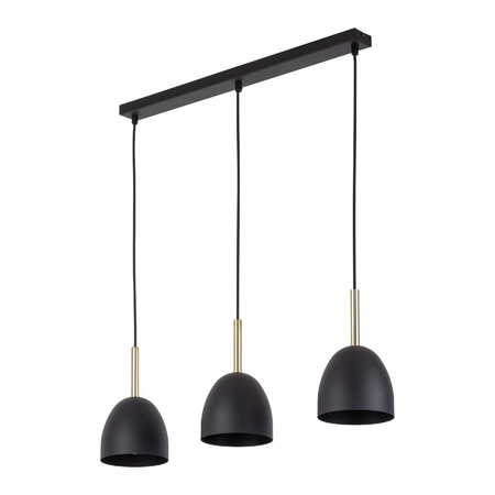 Lampa wisząca NORD 3 PŁ czarna listwa (4871) - TK Lighting