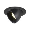 NUMINOS® GIMBLE L, oprawa sufitowa wpuszczana czarna 3000 K 55° (1005999) - SLV