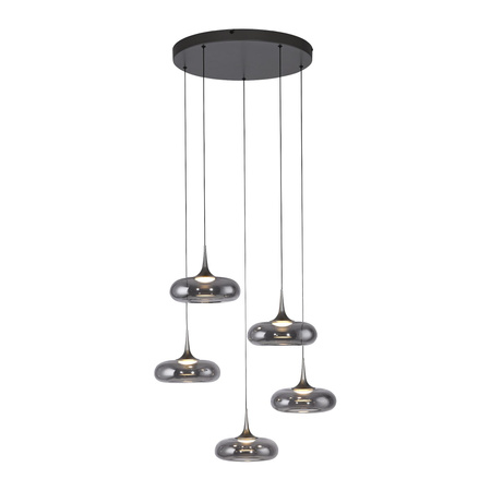 Kaskadowa lampa z płynną regulacją wysokości POSH SZARA (15694-15) - Paul Neuhaus