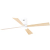 CEILING FAN WHITE MAT MAPLE WOOD-WHITE 15W LED (19137 Zambelis) - Zambelis