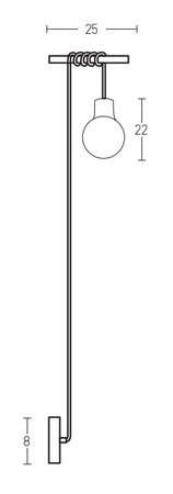 WALL LAMP 1XG9 BLACK-GOLD (22219 Zambelis) - Zambelis