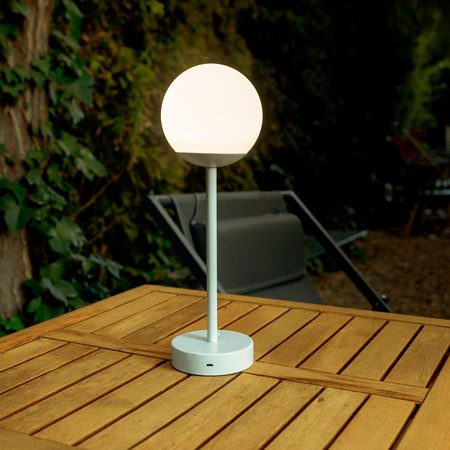NEW GARDEN lampa stołowa NORAI SLIM 35 BATTERY rose gold (LUMNRS035RGWLNW) - New Garden