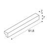 L-LINE 60 LED, IP44, alu anod (1001300) - SLV
