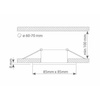 Oczko sufitowe kwadratowe IP44 Black (EKZ275) - Eko-Light